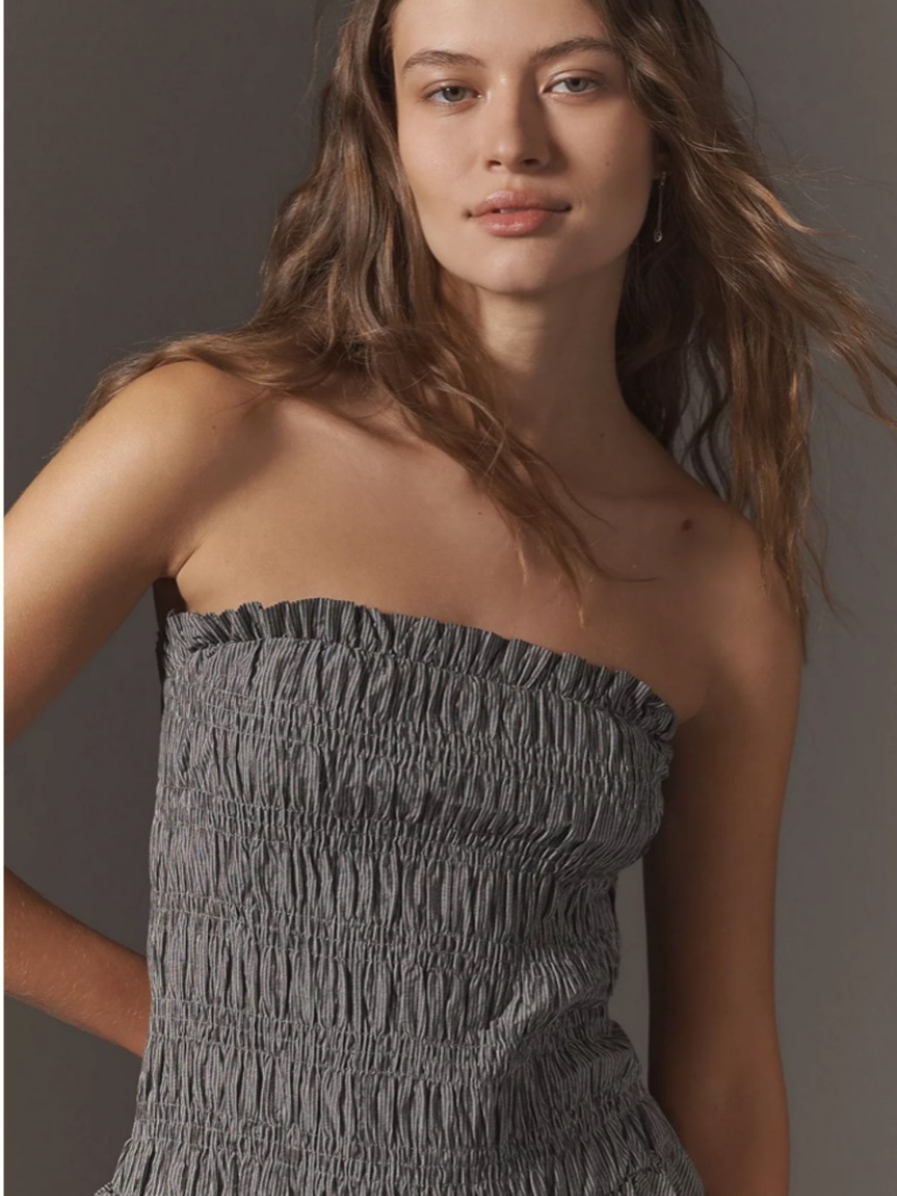 ANTHROPOLOGIE NEW !!!! Strapless Smocked Mini Dress!